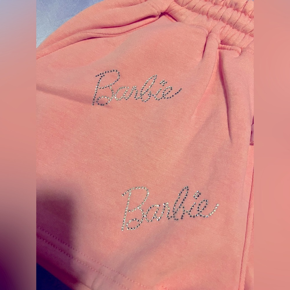 Barbie Studded Baby Pink Shorts Size Small